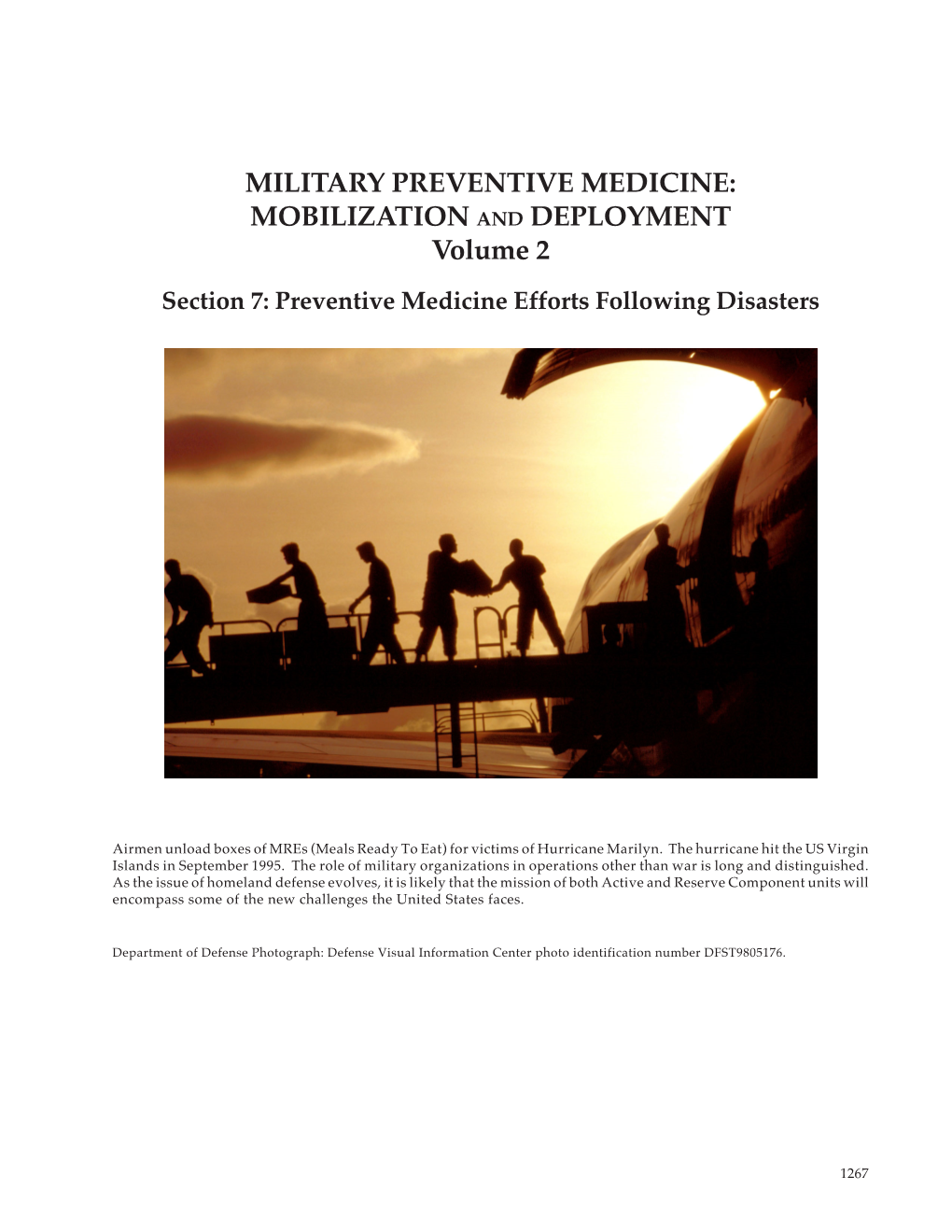 Military Preventive Medicine: Mobilization and Deployment, Vol 2