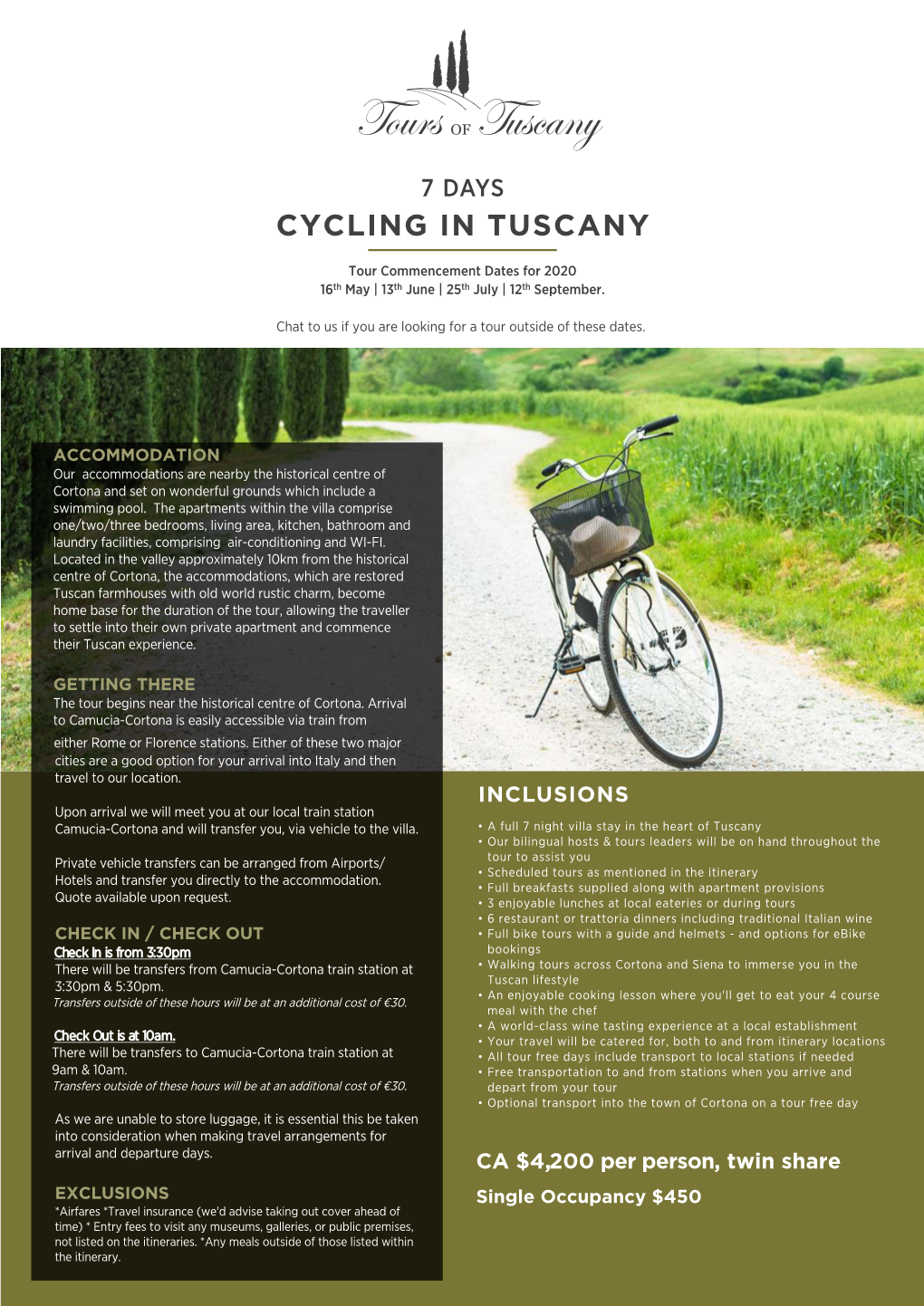 Cycling in Tuscany