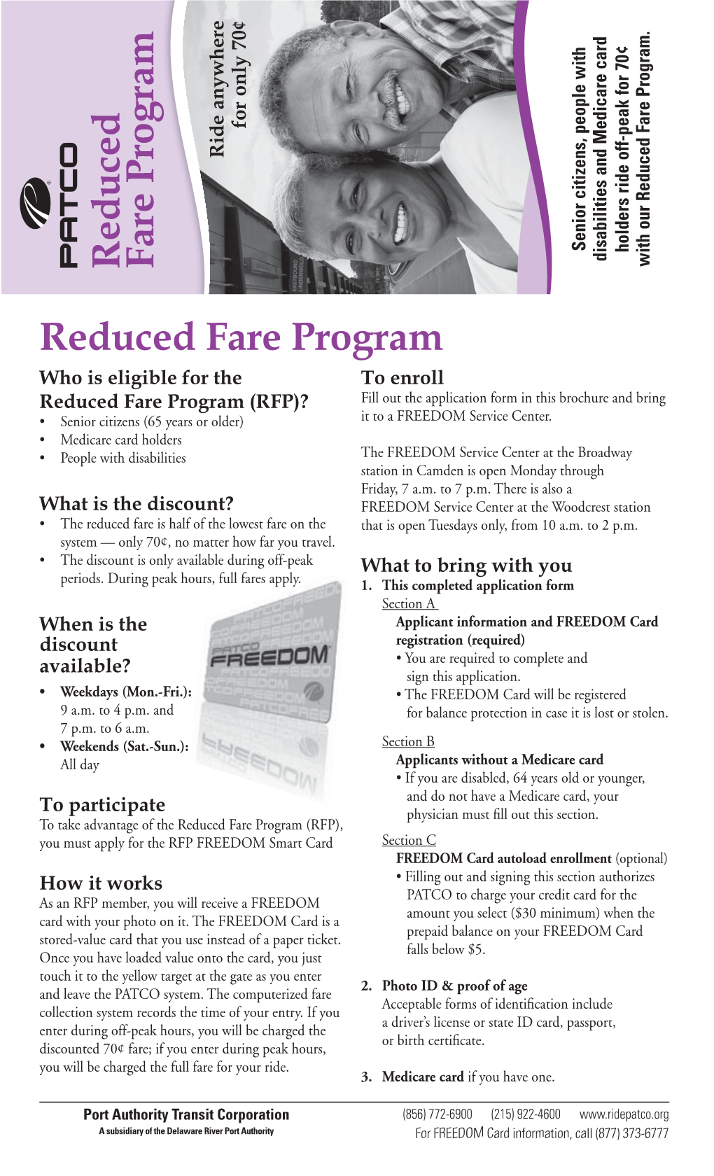 Reduced Fare Program Application