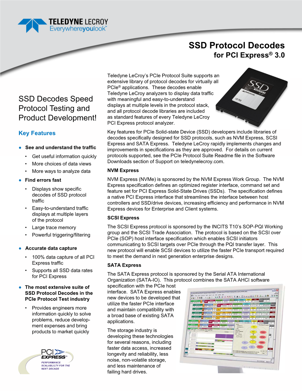 SSD Protocol Decodes for PCI Express® 3.0