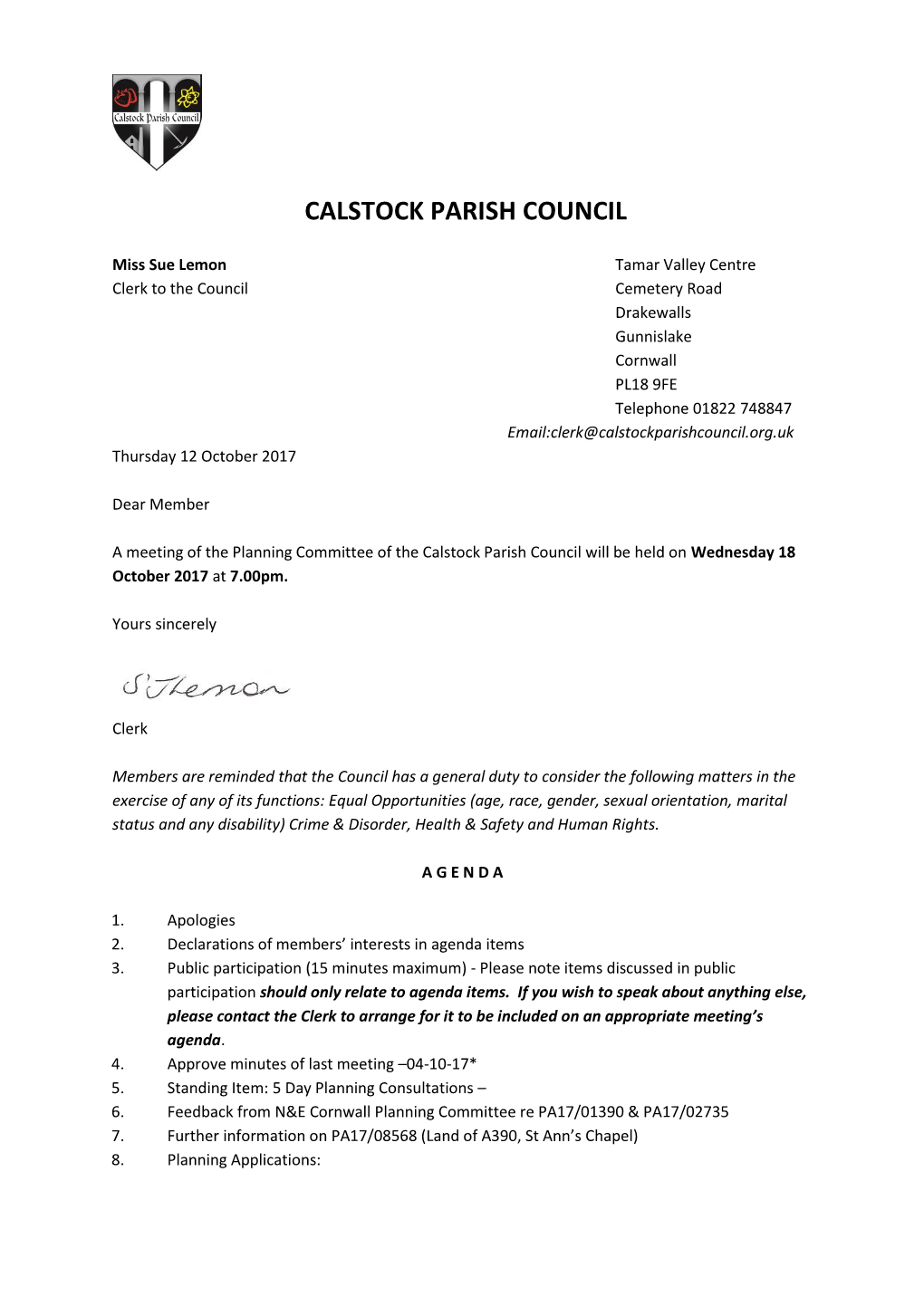 Calstock Parish Council