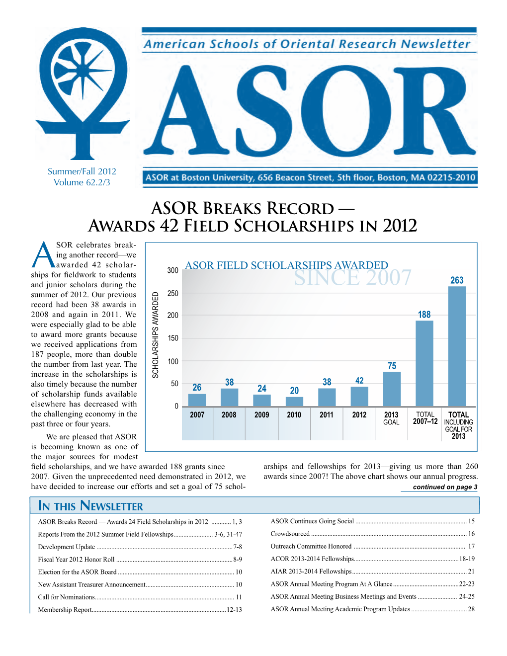 ASOR Breaks Record