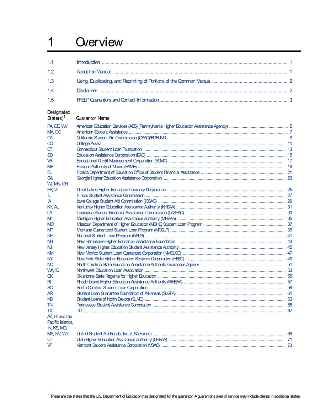 Integrated Common Manual (ICM)