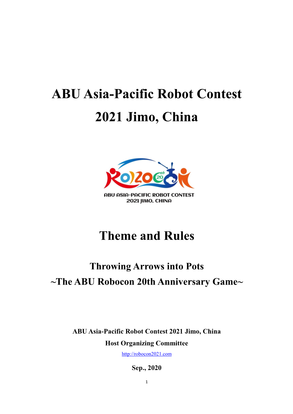 ABU Asia-Pacific Robot Contest 2021 Jimo, China