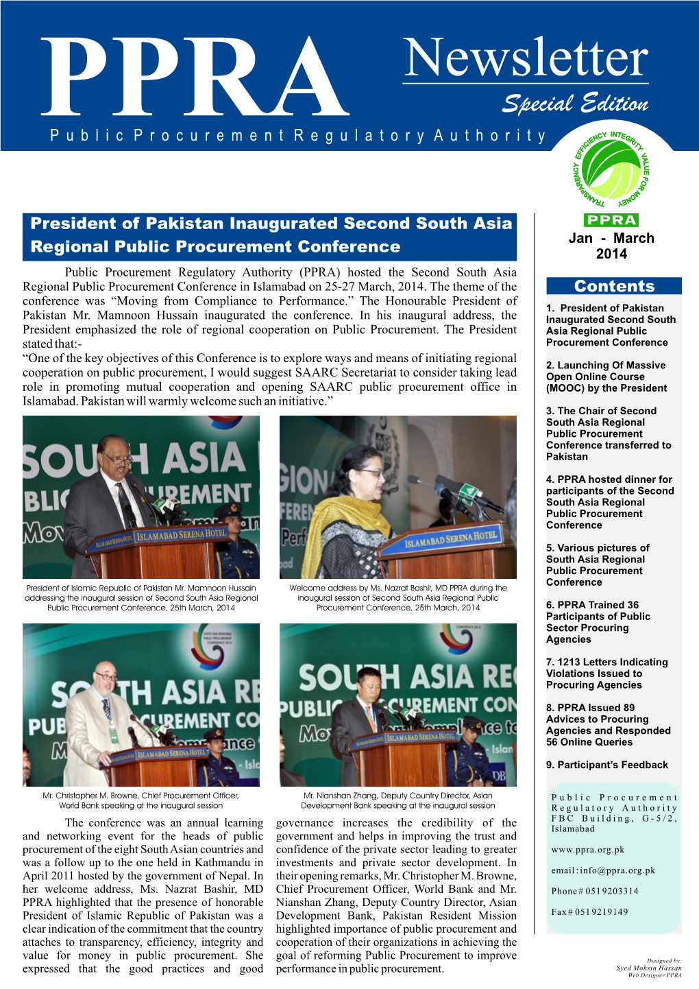 PPRA Newsletter