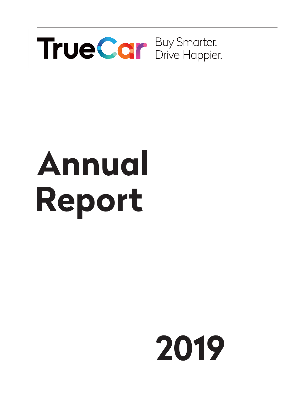 Truecar 2019 Annual Report