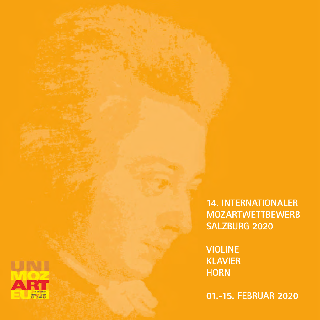 14. Internationaler Mozartwettbewerb Salzburg 2020
