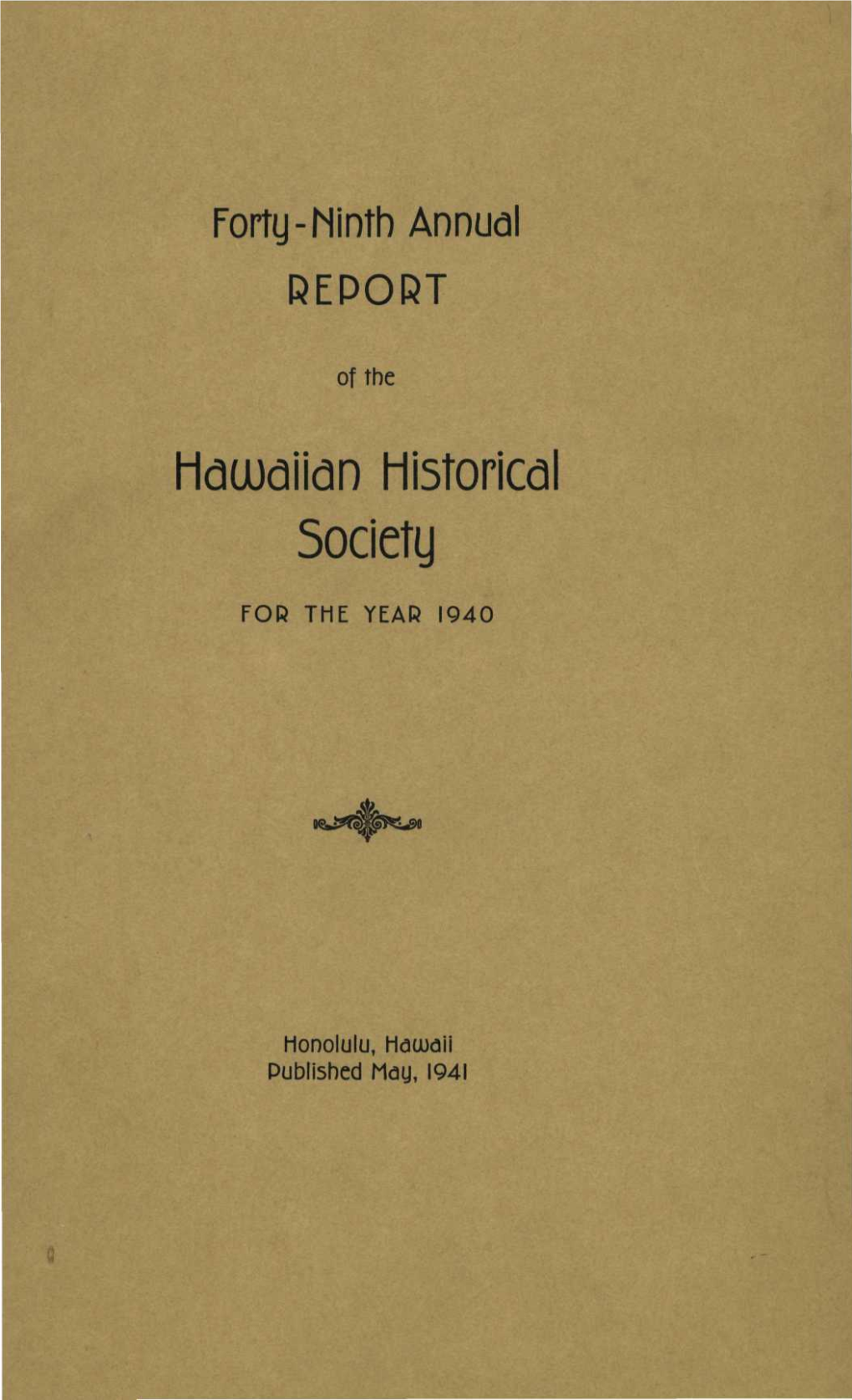 Hawaiian Historical Society