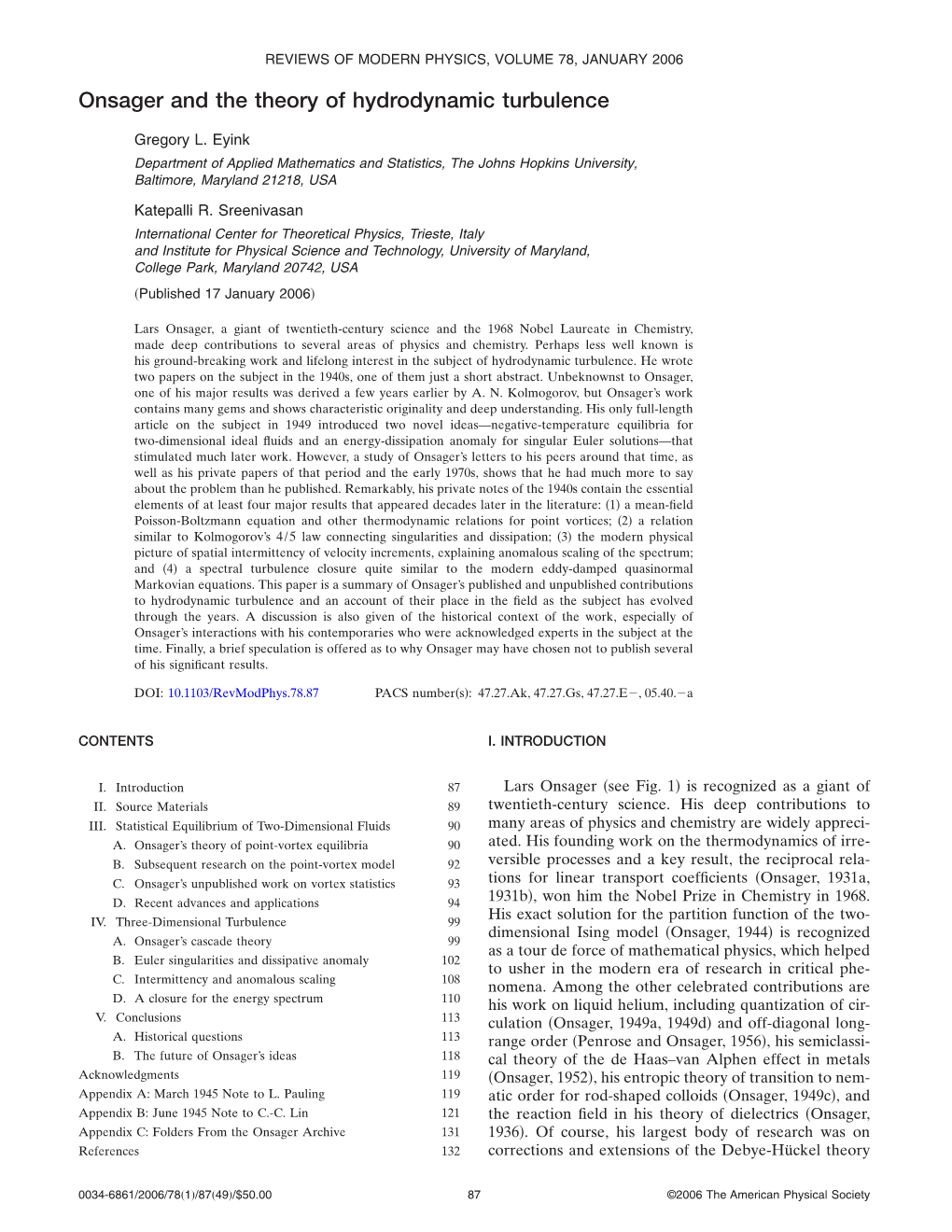 Onsager and the Theory of Hydrodynamic Turbulence