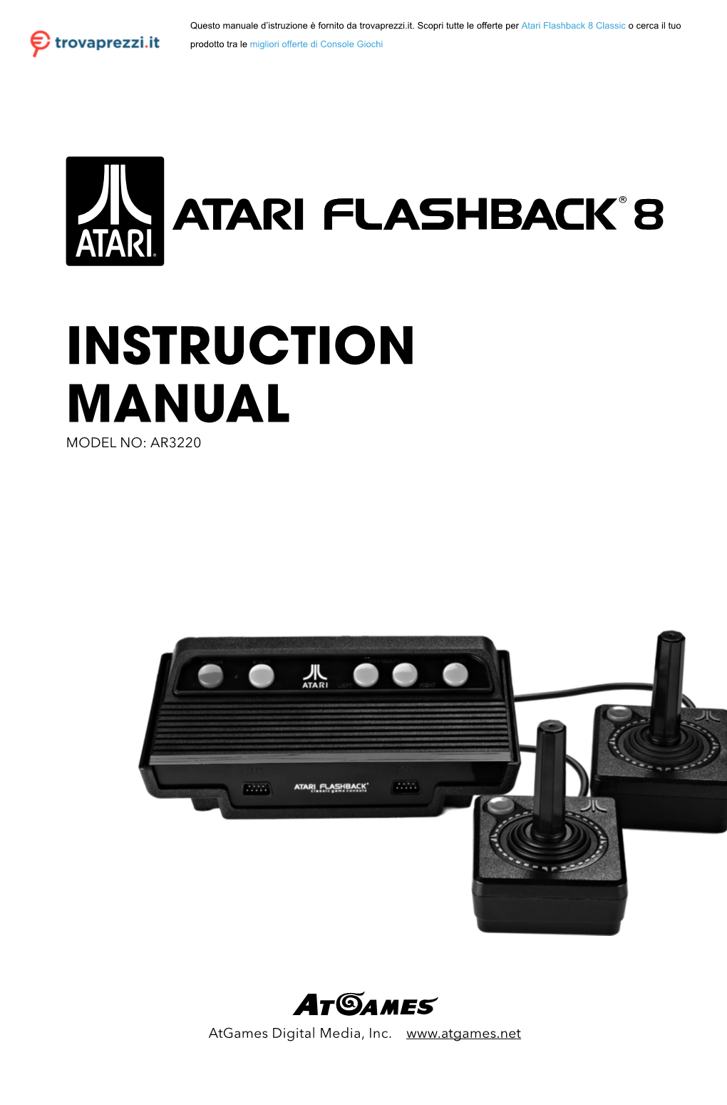 Instruction Manual Model No: Ar3220