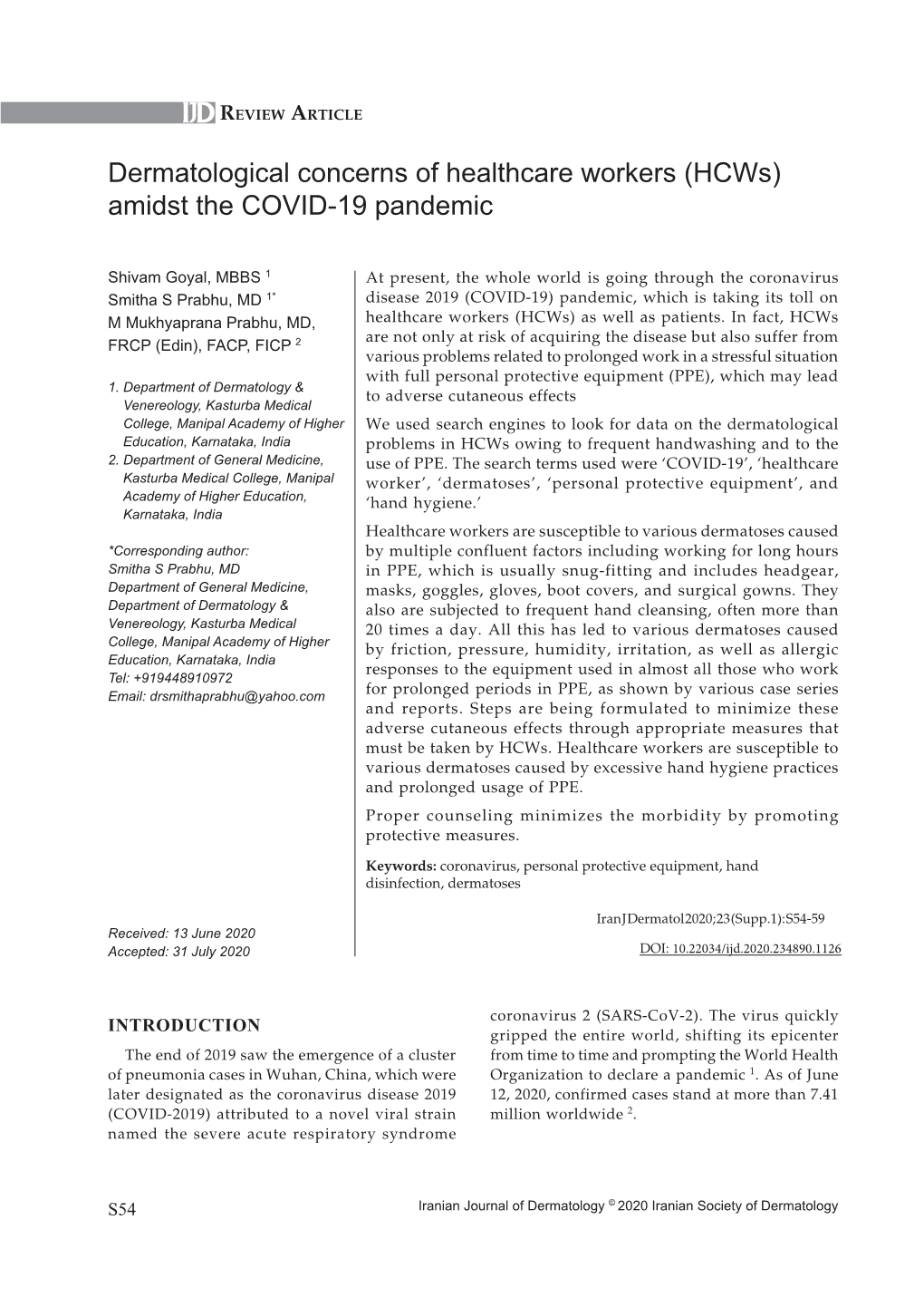 (Hcws) Amidst the COVID-19 Pandemic