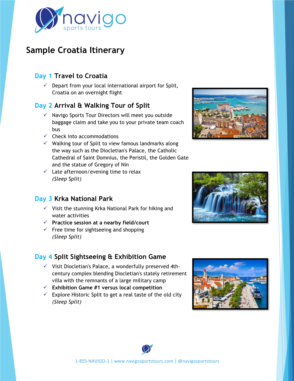 Sample Croatia Itinerary
