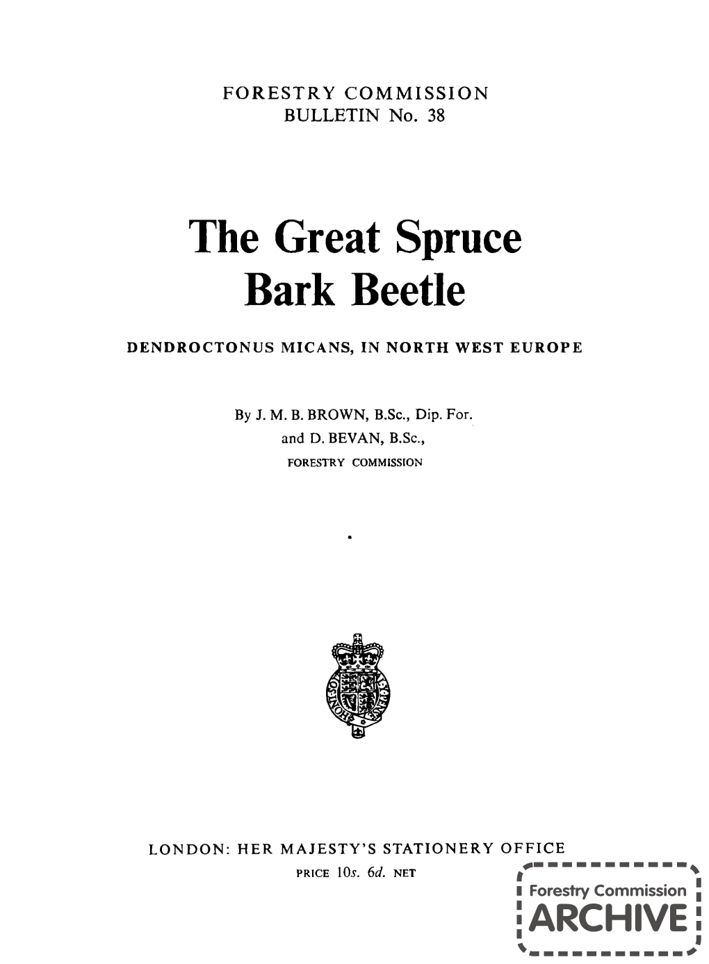 The Great Spruce Bark Beetle