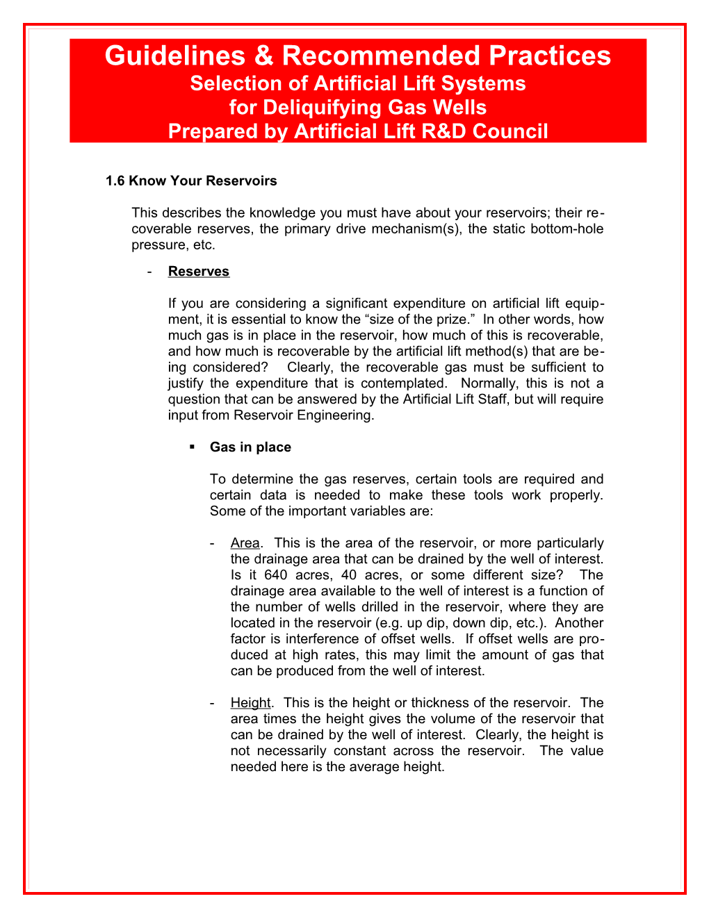 Selection of Artificial Lift Systems for Deliquifying Gas Wells Page 3