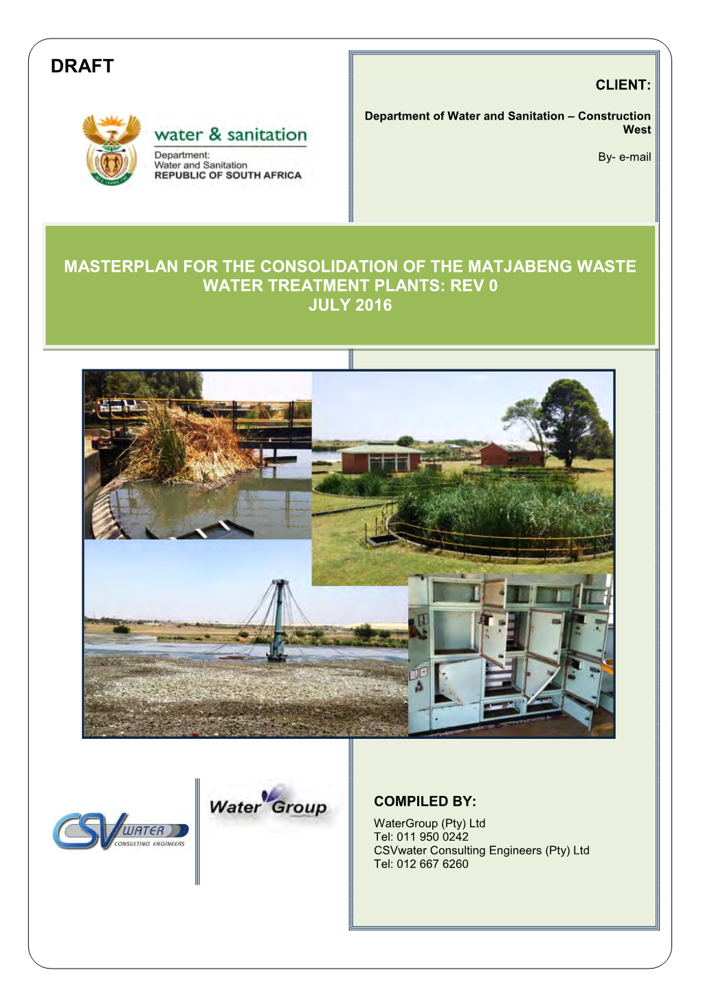 Matjhabeng WWTW Masterplan Rev0 (19July2016).Pdf