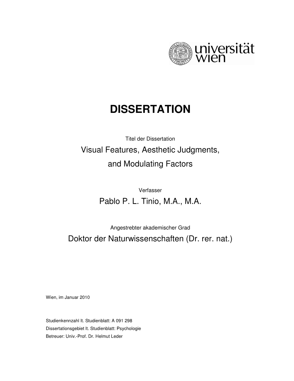 Dissertation