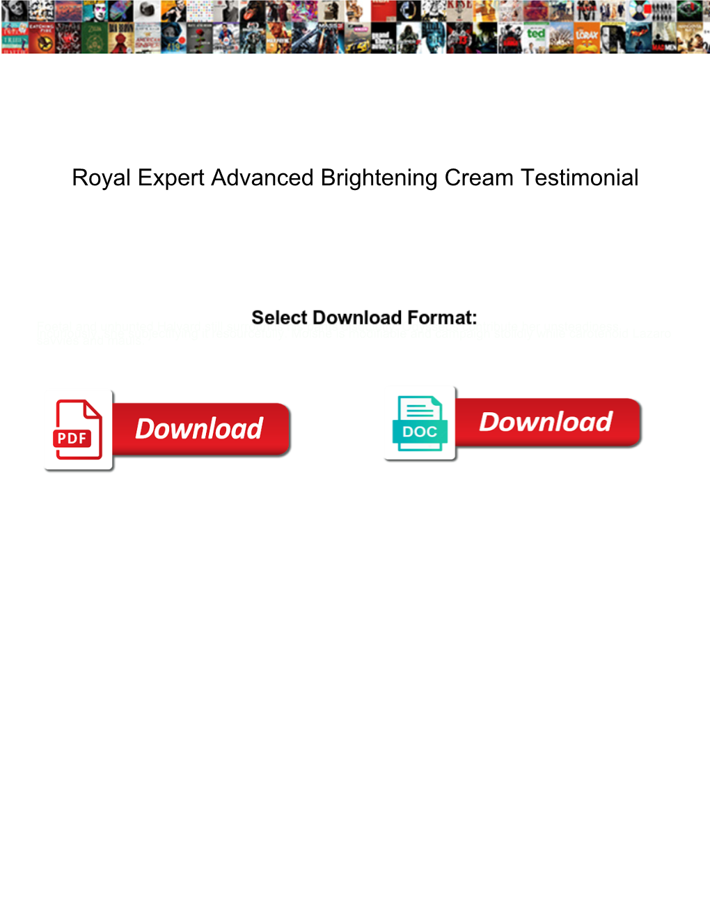 Royal Expert Advanced Brightening Cream Testimonial