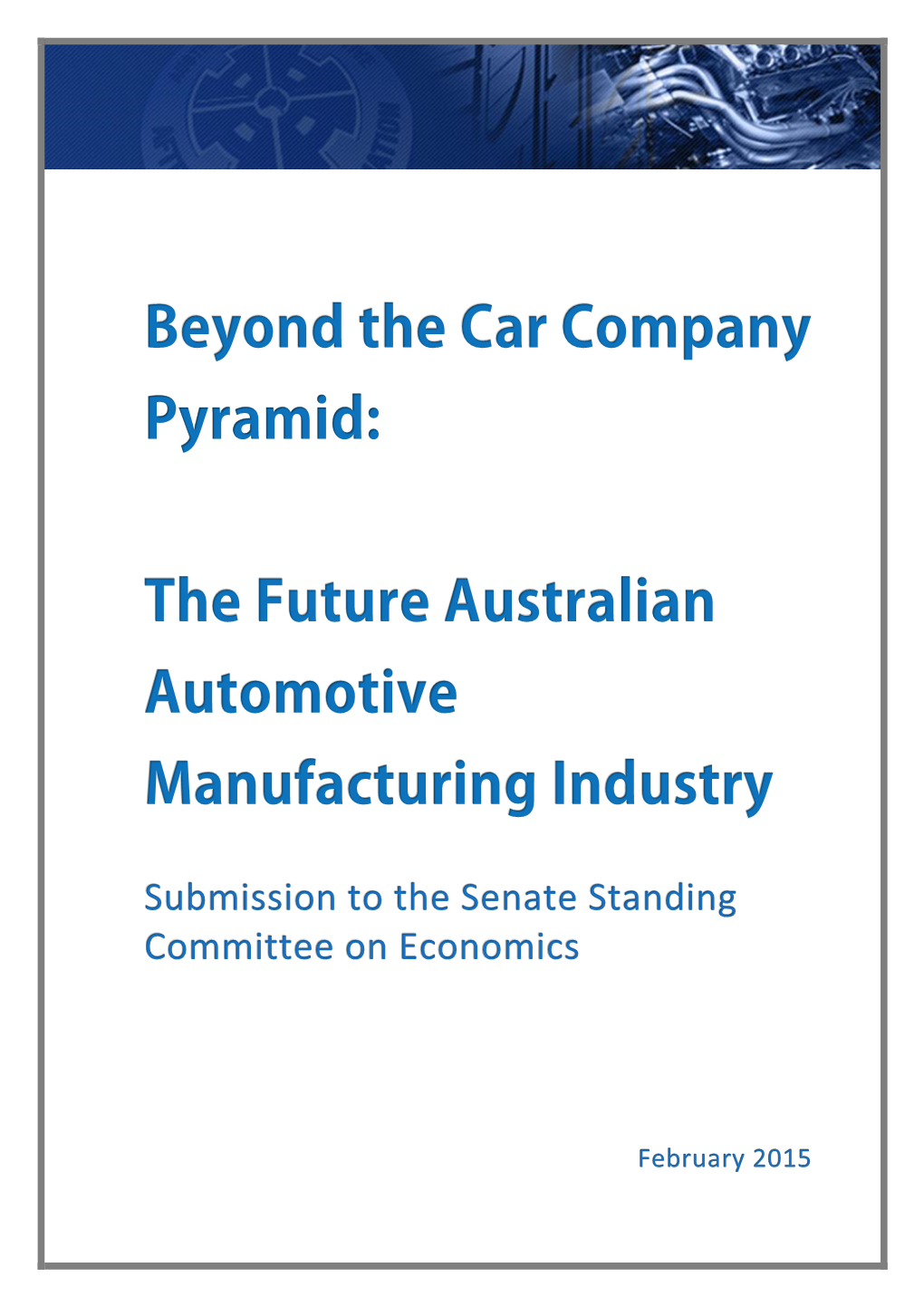 Future of Australia's Automotive Industry Submission 5