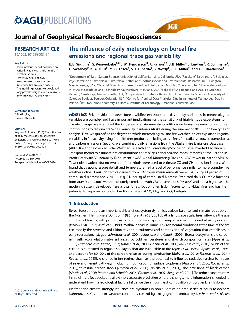 The Influence of Daily Meteorology on Boreal Fire Emissions and Regional