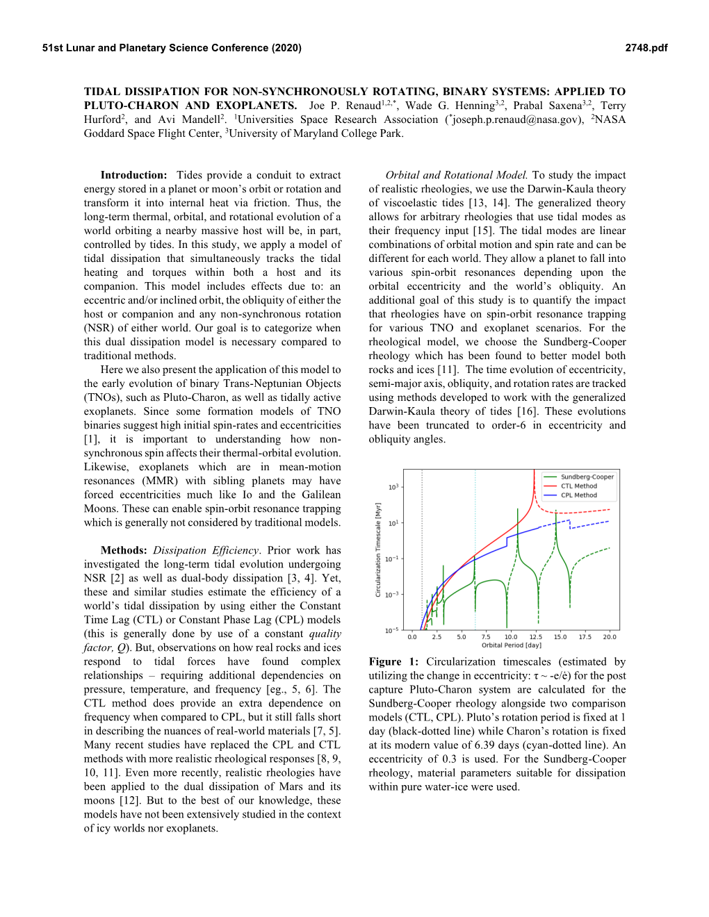 Tidal Dissipation for Non-Synchronously Rotating, Binary Systems: Applied to Pluto-Charon and Exoplanets