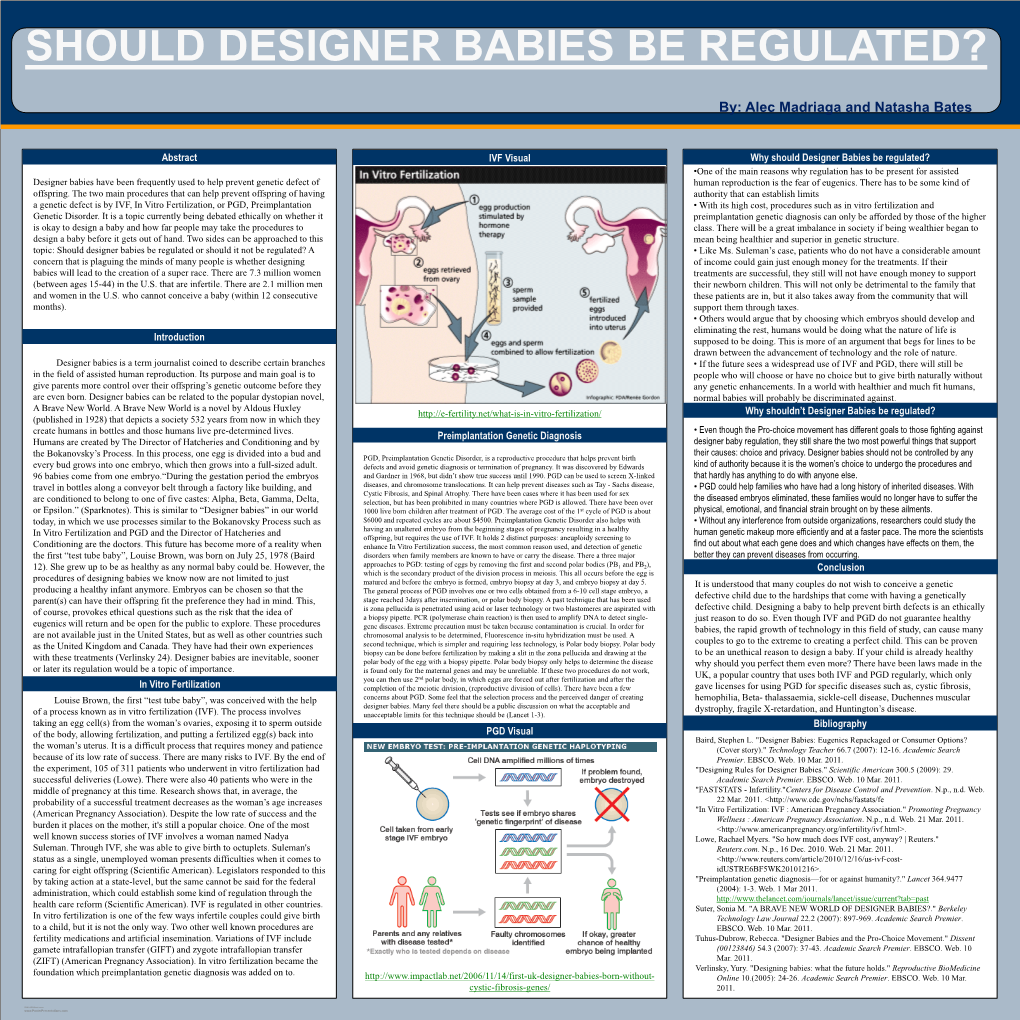 Should Designer Babies Be Regulated?