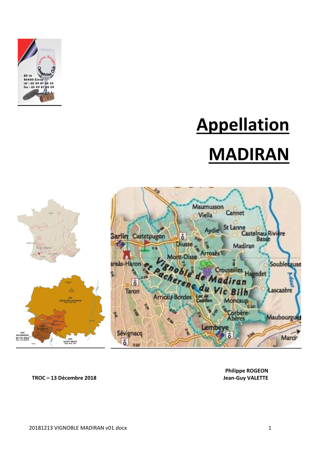 Appellation MADIRAN