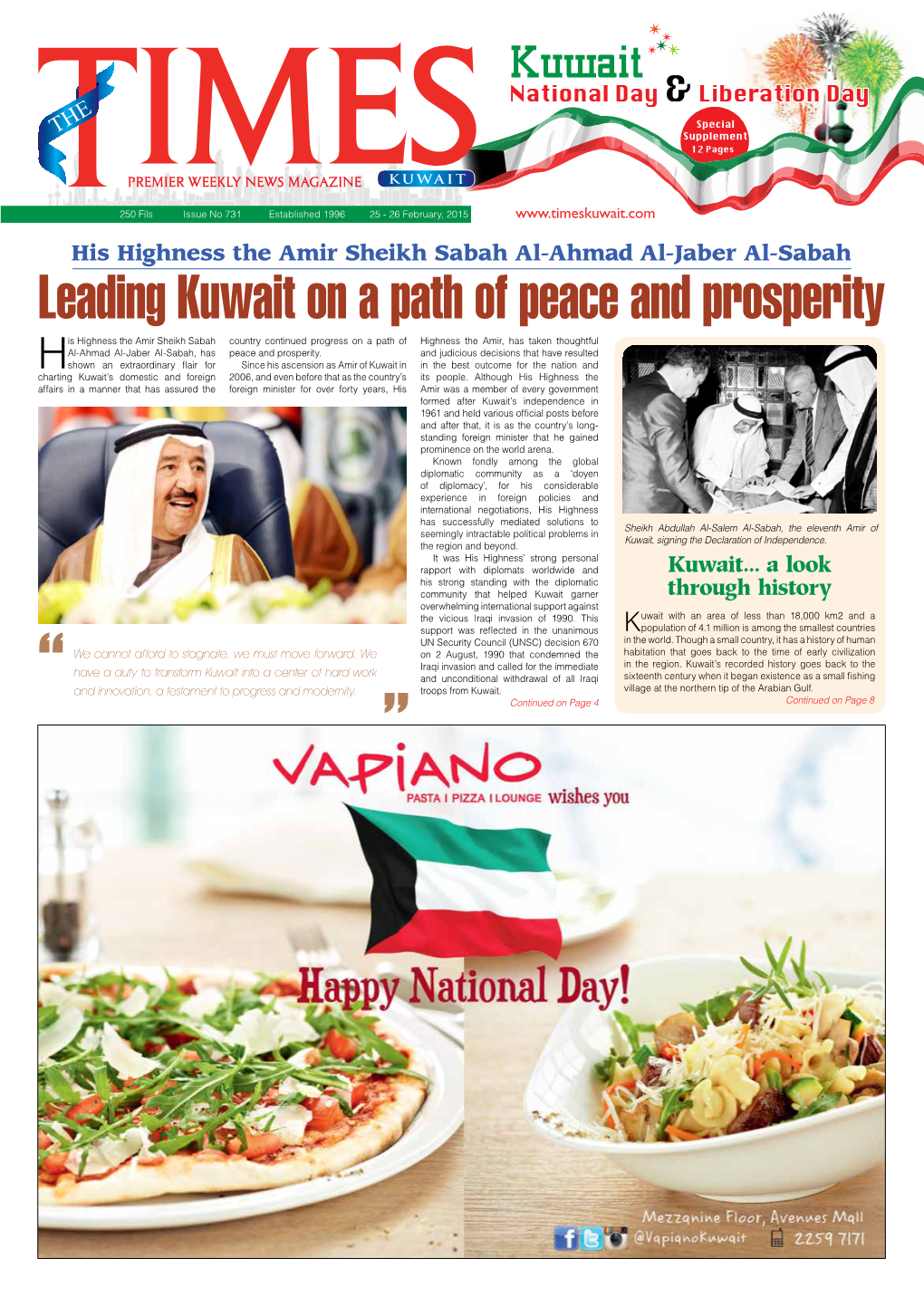 Leading Kuwait on a Path of Peace and Prosperity