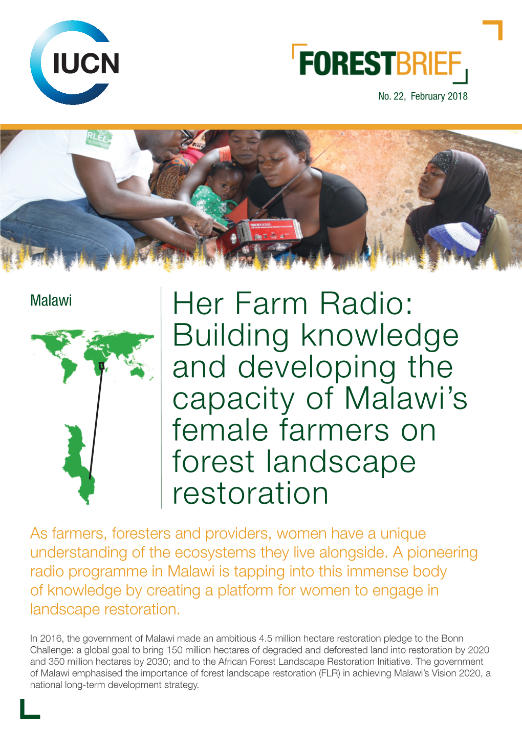 IUCN Forest Brief on the Her Farm Radio Project in Malawi