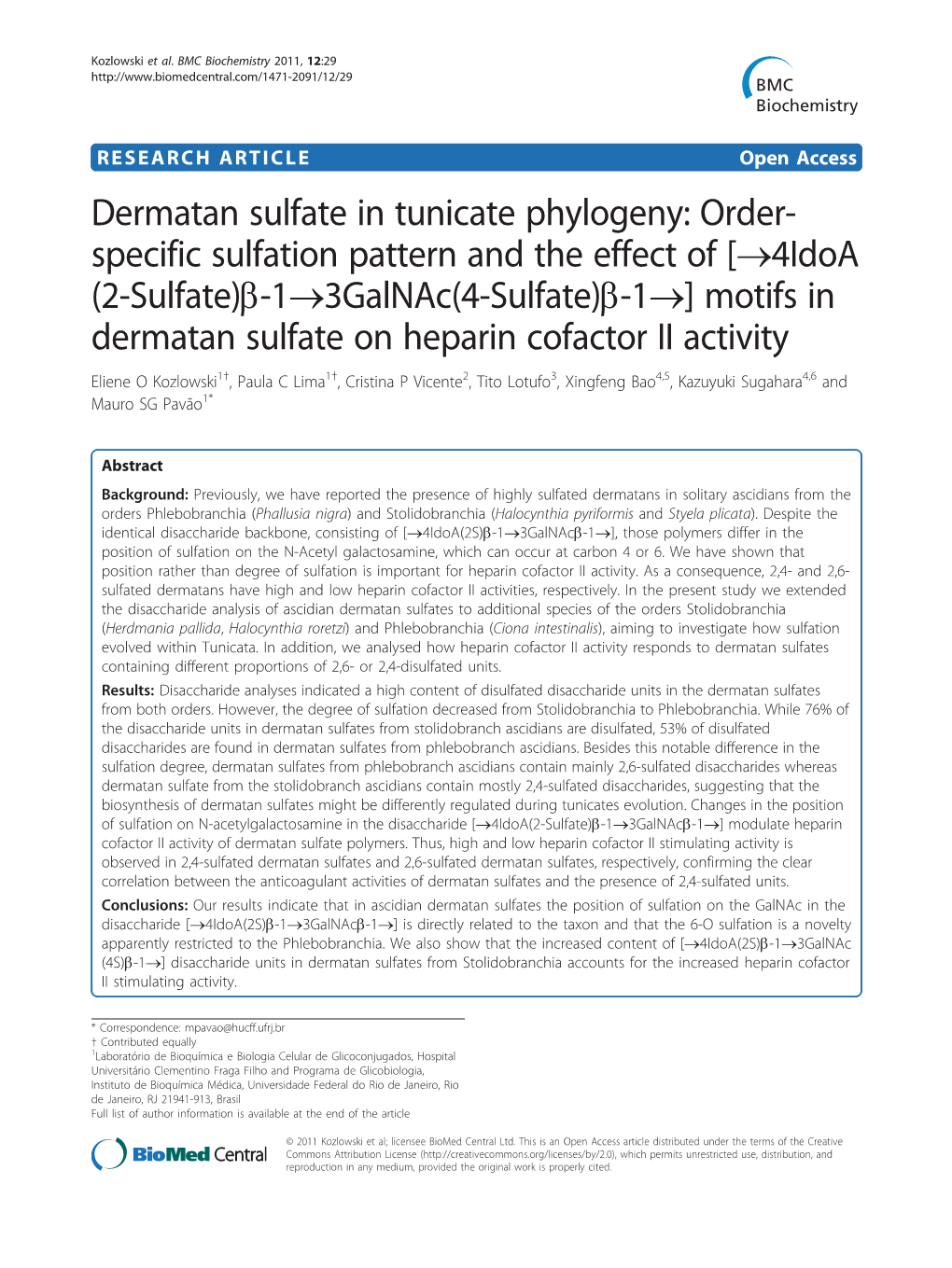 4Idoa (2-Sulfate)B-1®3Galnac(4-S