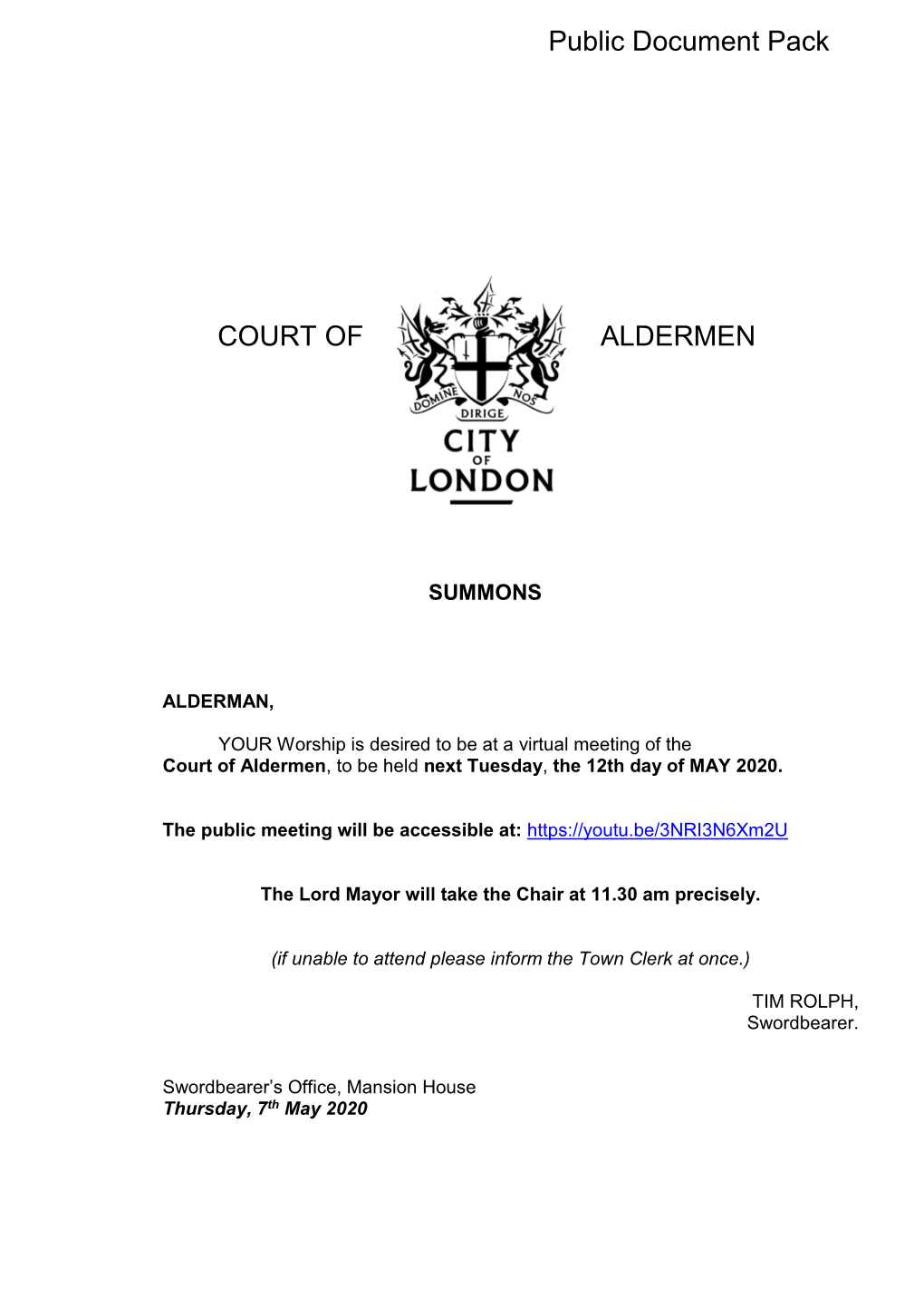 Court of Aldermen