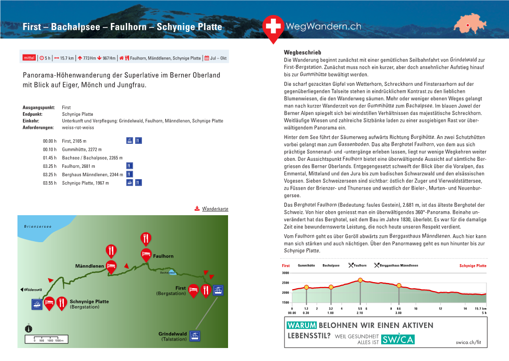 First – Bachalpsee – Faulhorn – Schynige Platte