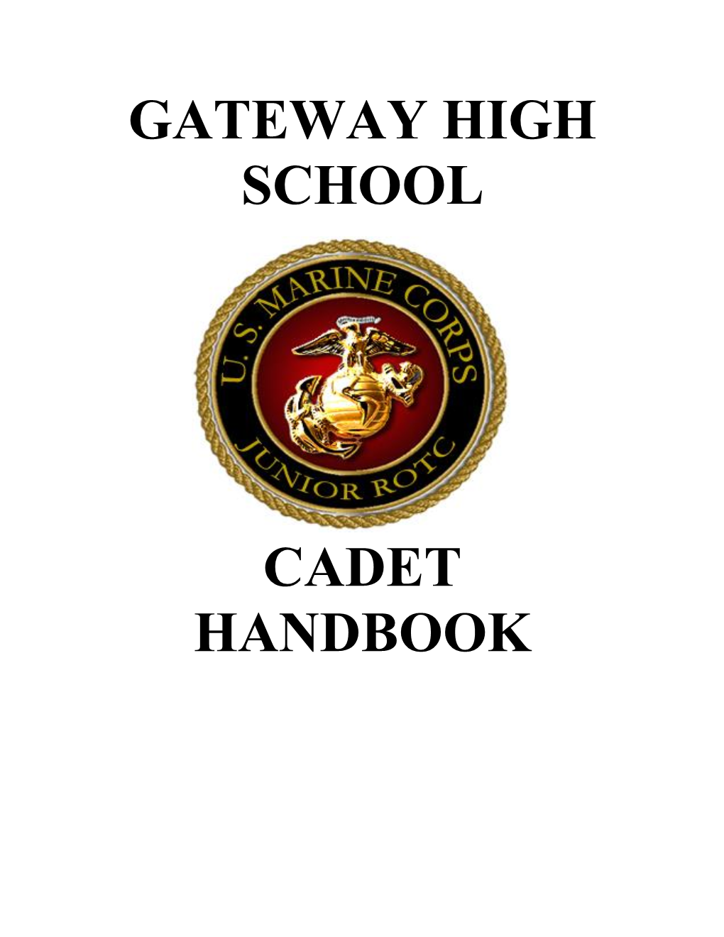 Cadet Handbook