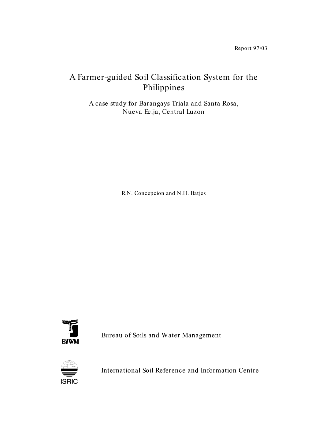 A Farmer-Guided Soil Classification System for the Philippines