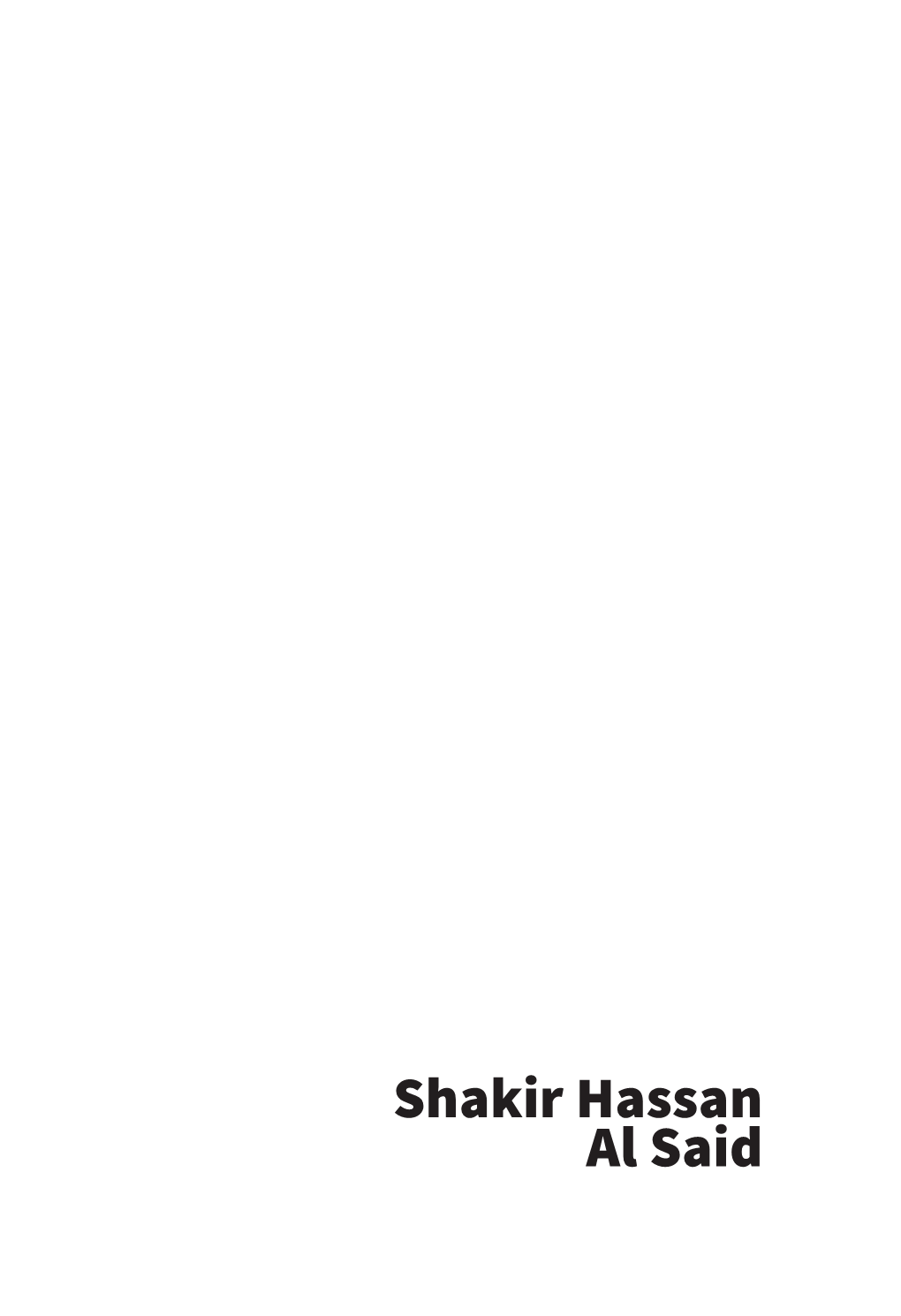 Shakir Hassan Al Said Centre Culturel Du Livre Édition / Distribution 6, Rue Du Tigre