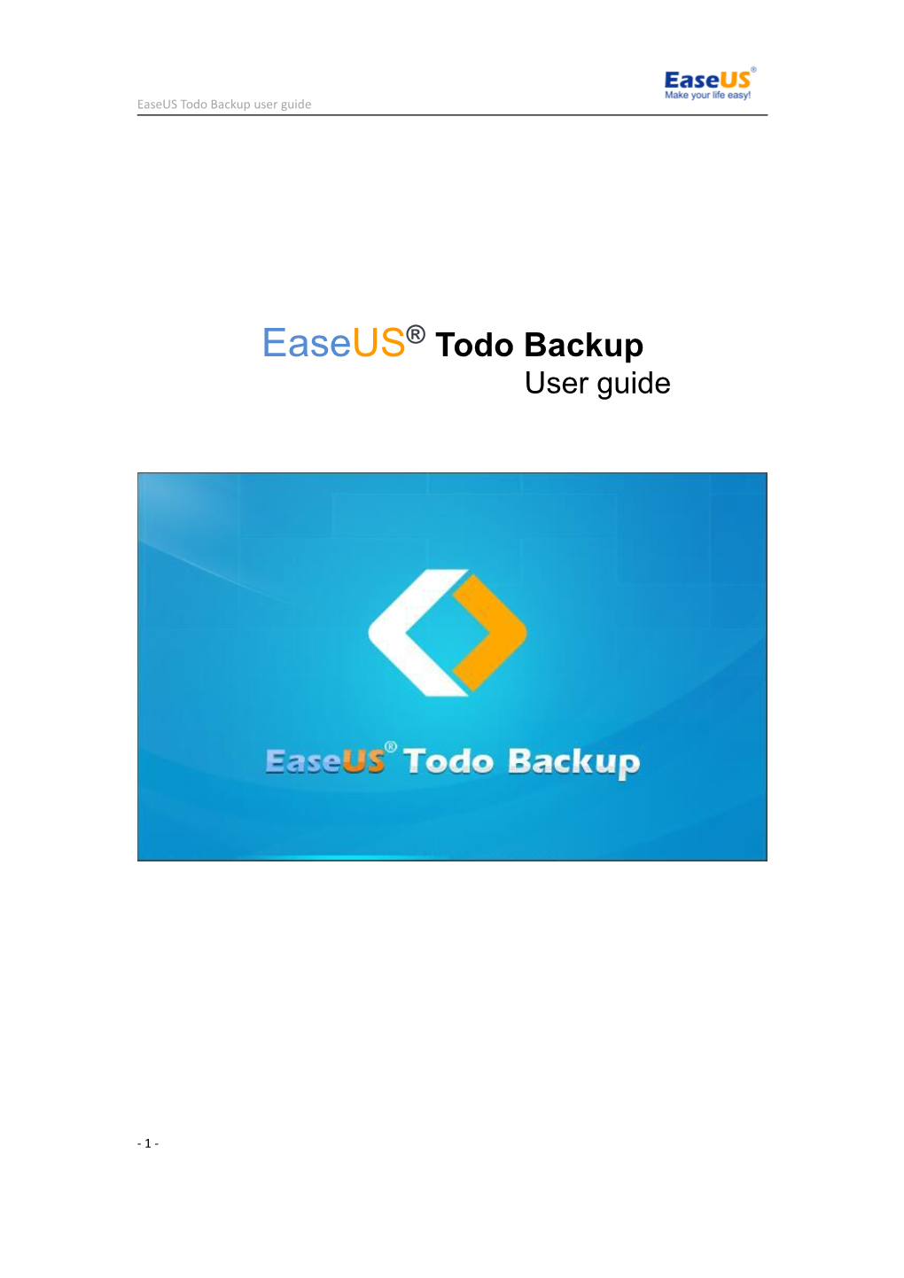 Easeus Todo Backup User Guide