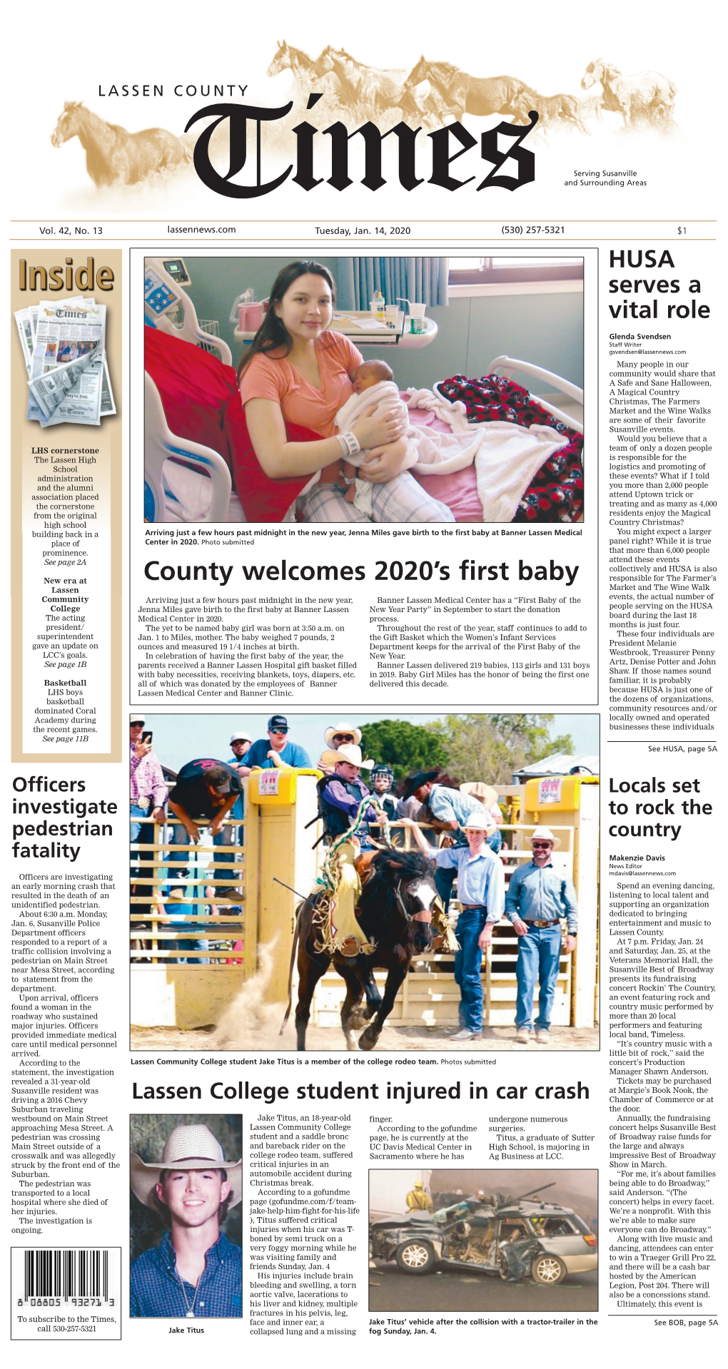 County Welcomes 2020'S First Baby