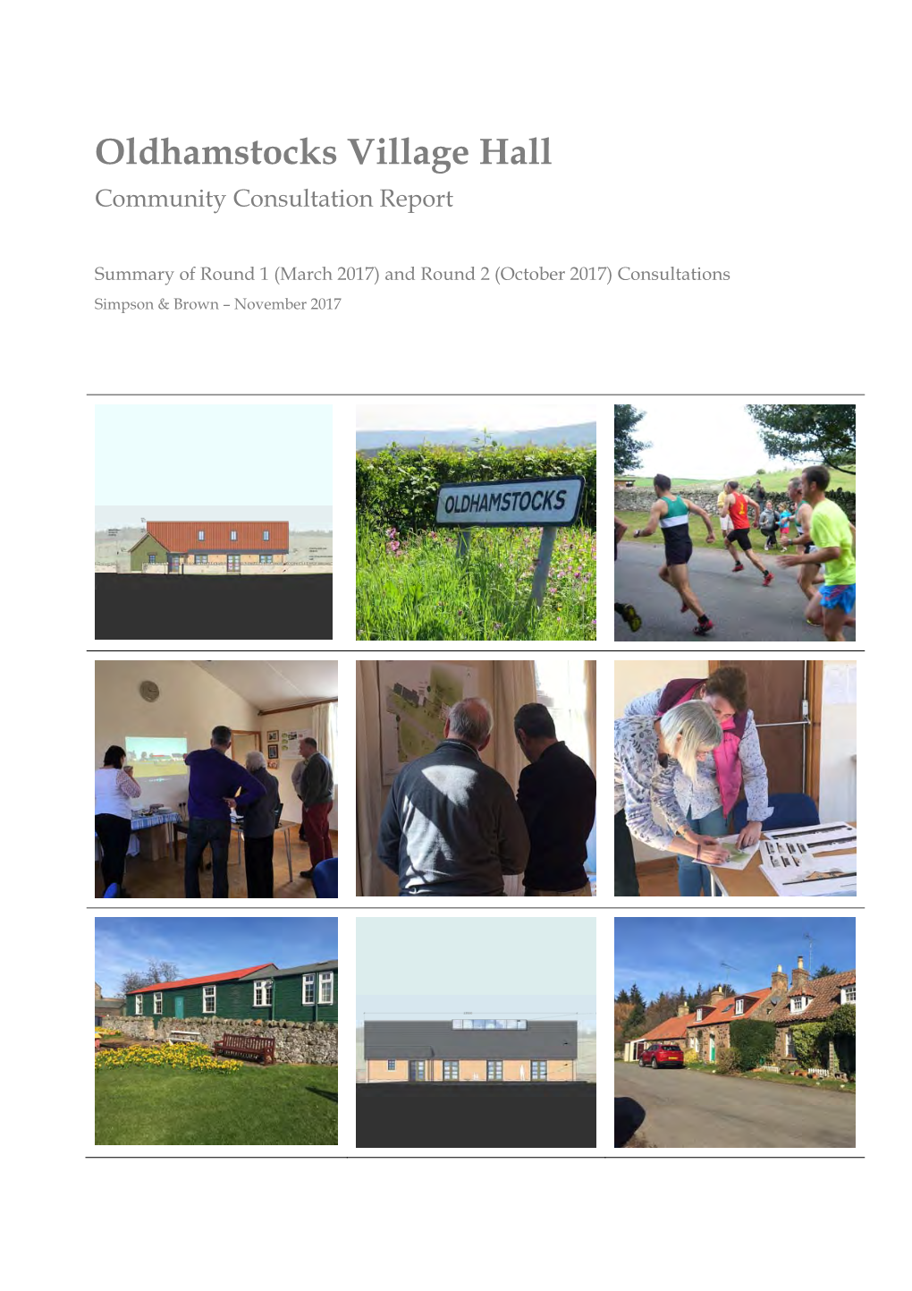 Oldhamstocks Village Hall Community Consultation Report