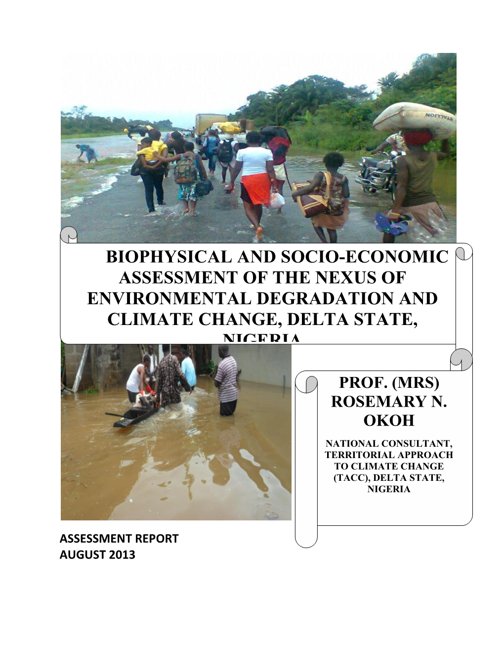 Biophysical and Socio-Economic Assessment of the Nexus of Environmental Degradation and Climate Change, Delta State, Nigeria