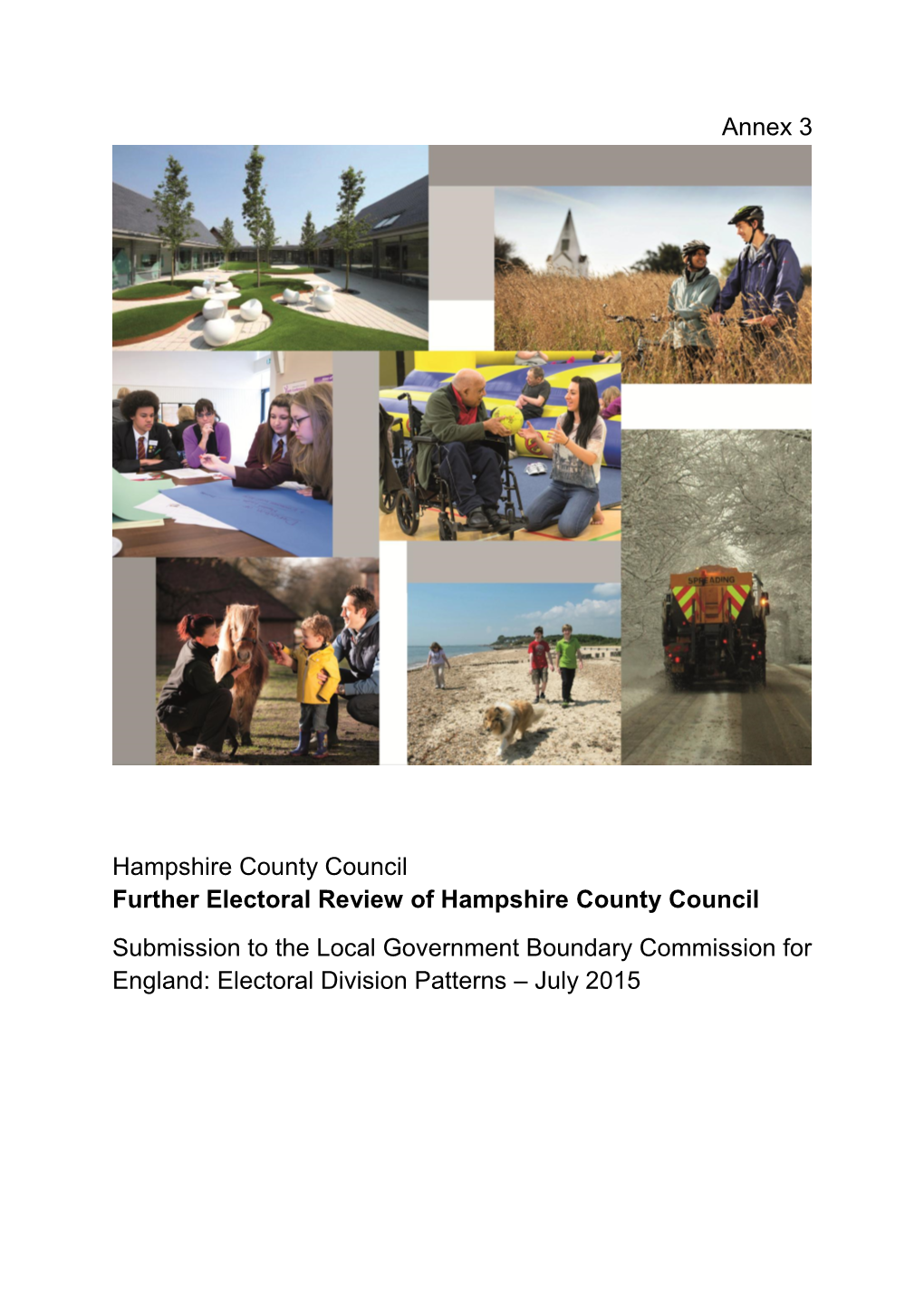 Annex 3 Hampshire County Council Further Electoral Review Of