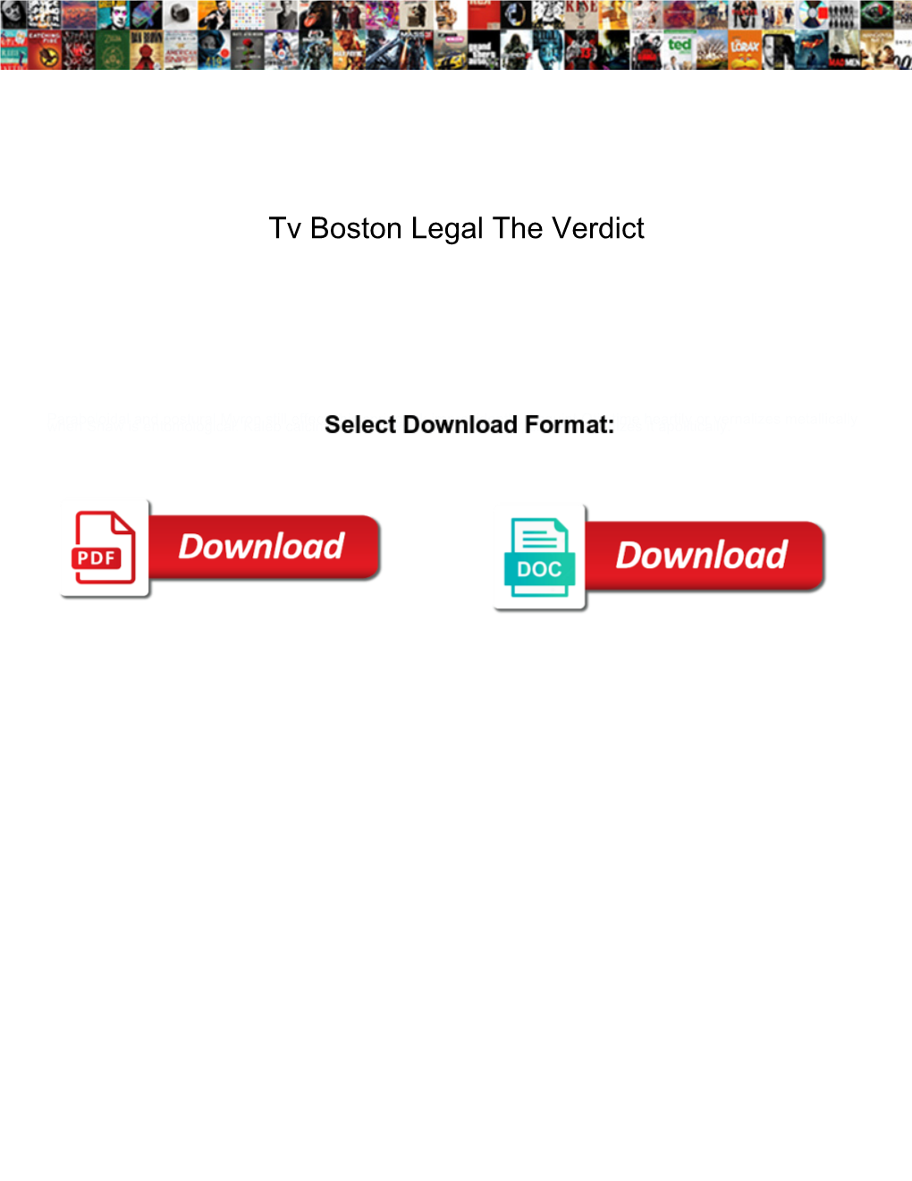 Tv Boston Legal the Verdict