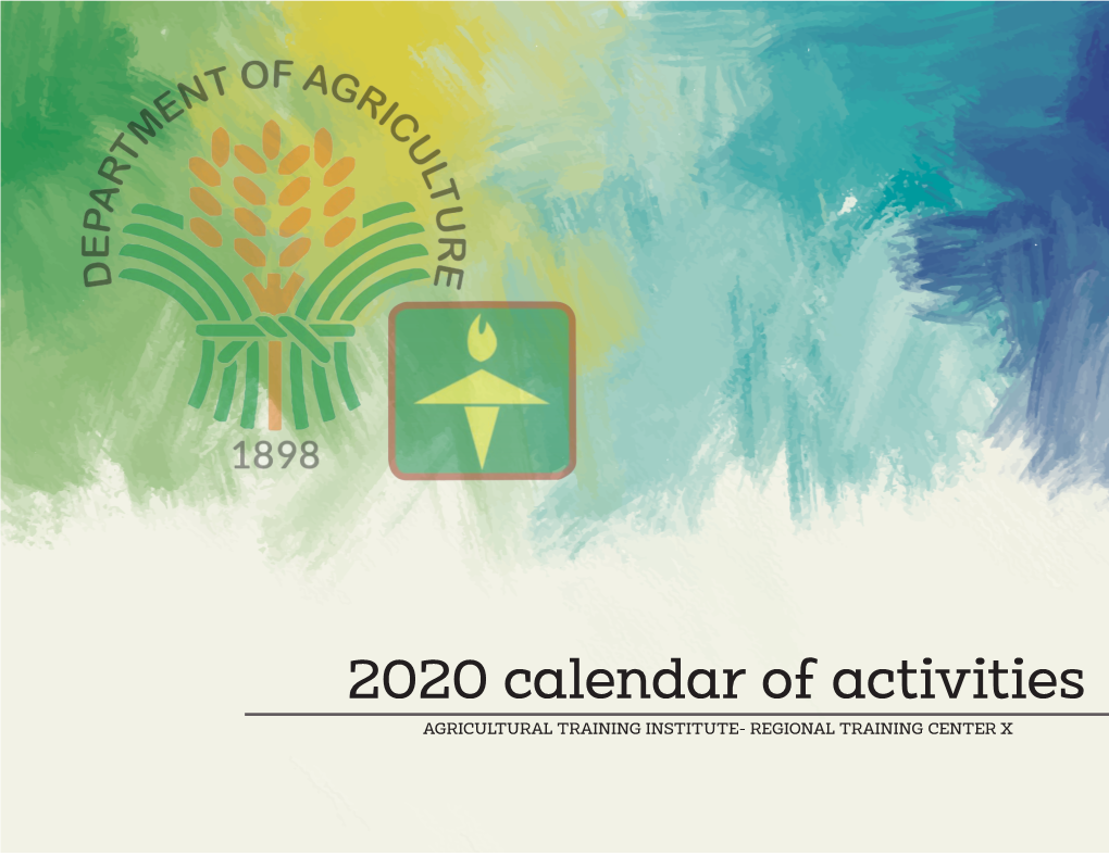 2020 Calendar of Activities