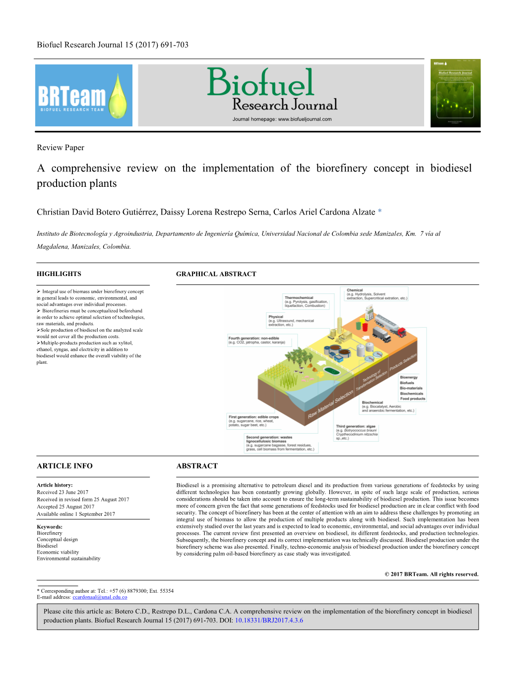 A Comprehensive Review on the Implementation of the Biorefinery Concept in Biodiesel Production Plants