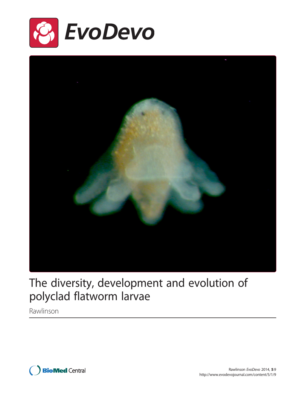 The Diversity, Development and Evolution of Polyclad Flatworm Larvae Rawlinson