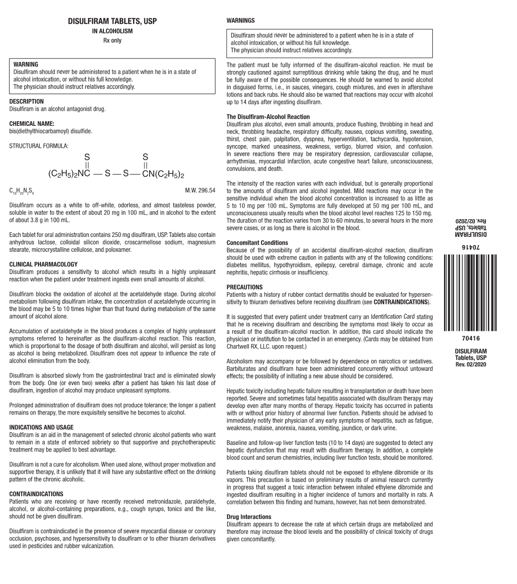 Disulfiram Tablets