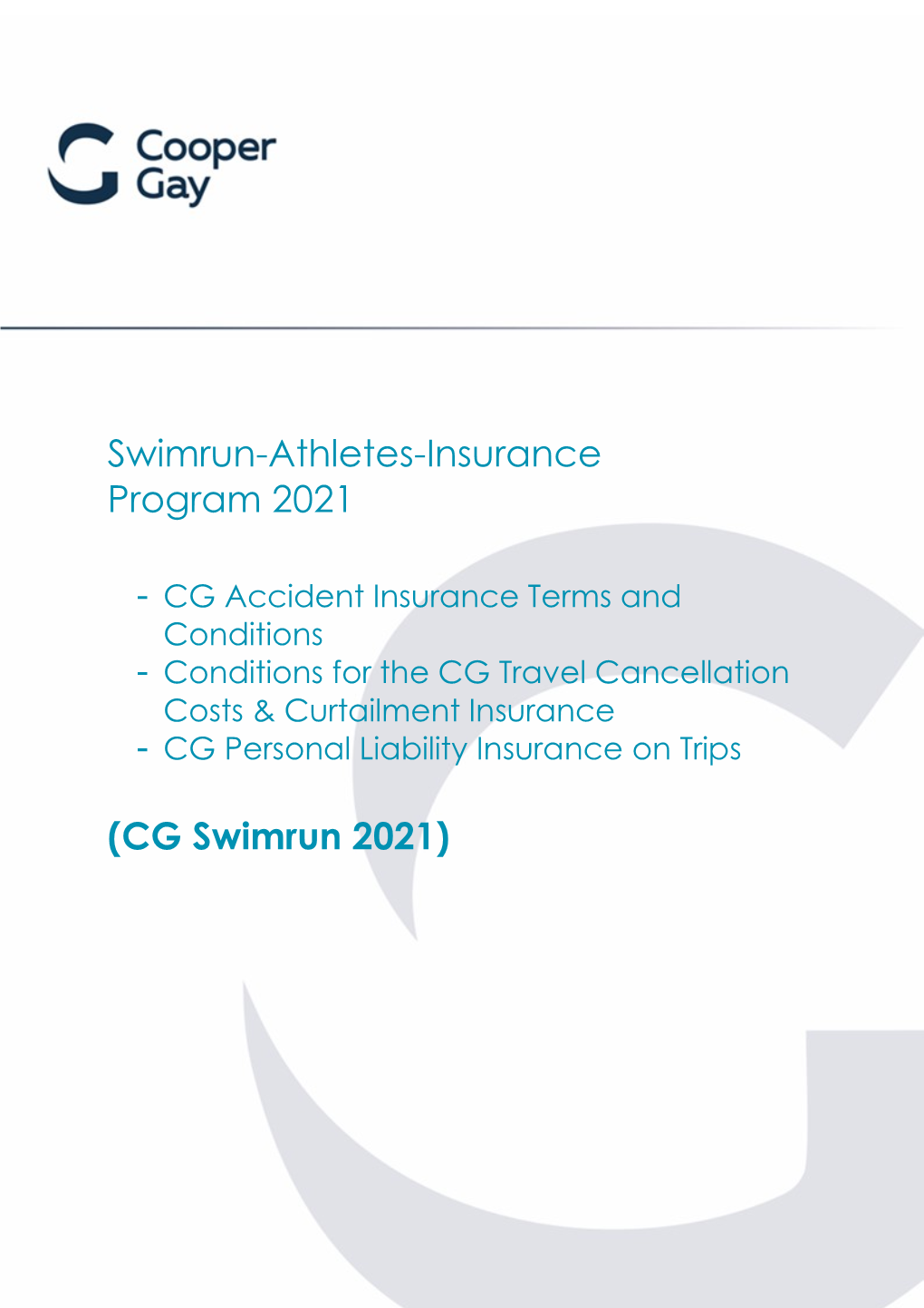 Swimrun-Athletes-Insurance Program 2021 (CG Swimrun 2021)