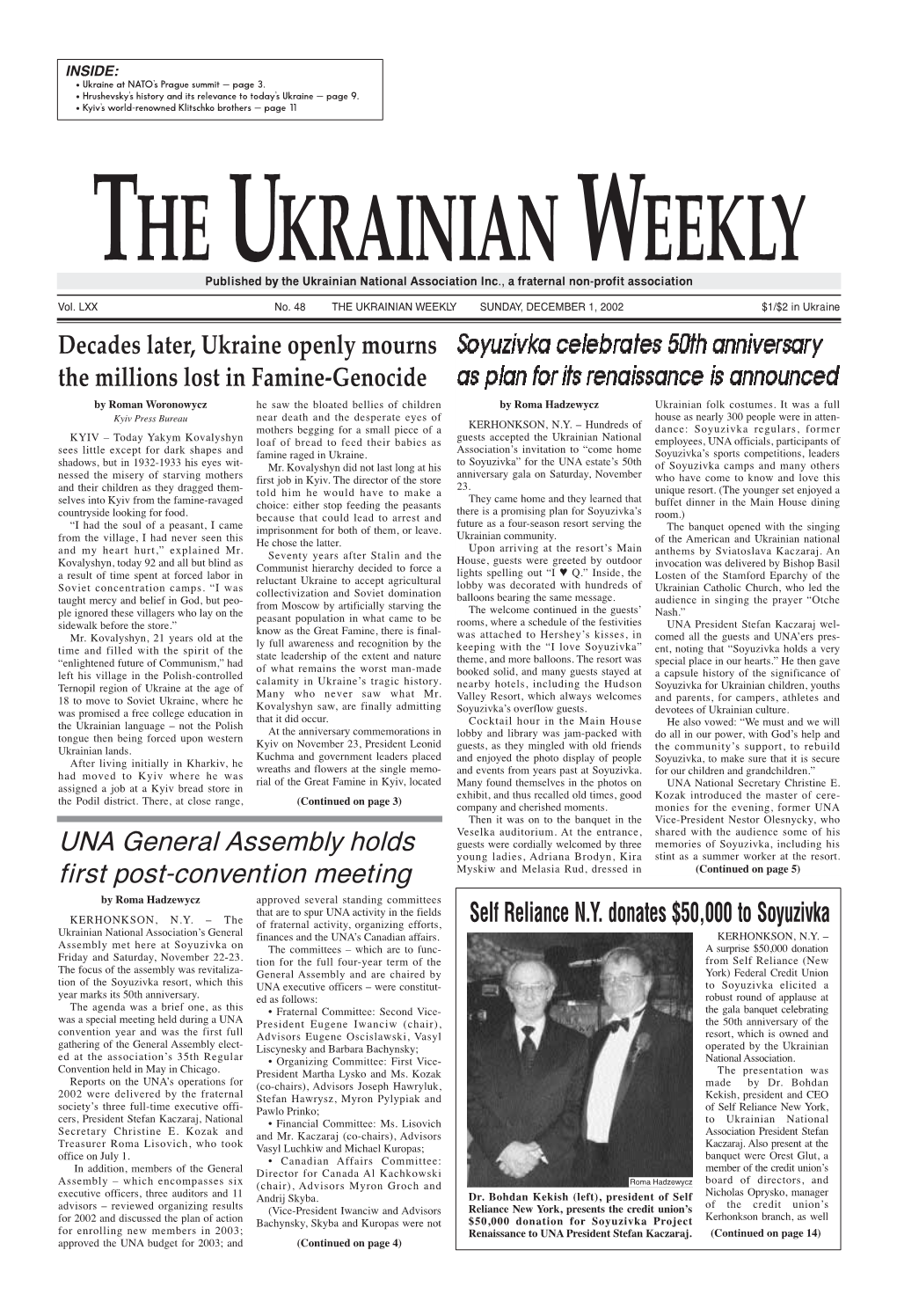 The Ukrainian Weekly 2002, No.48