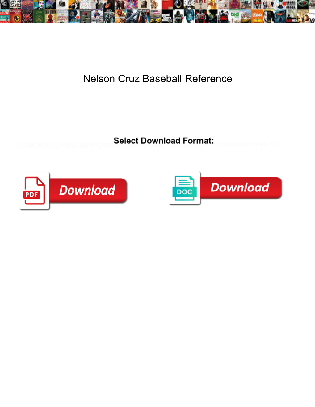 Nelson Cruz Baseball Reference