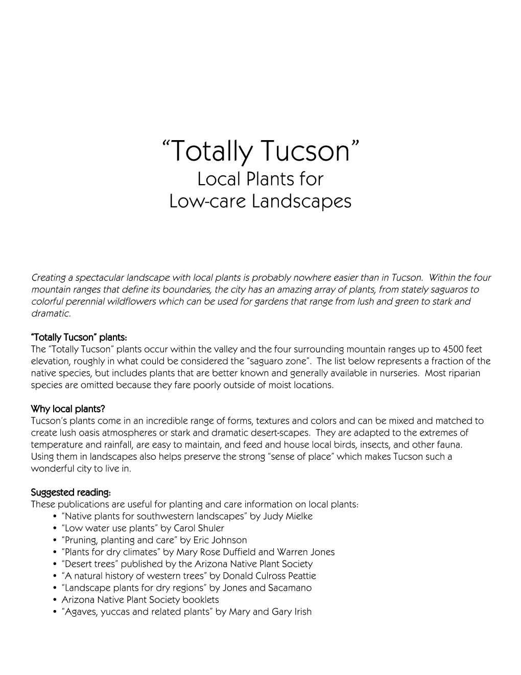 "Totally Tucson"