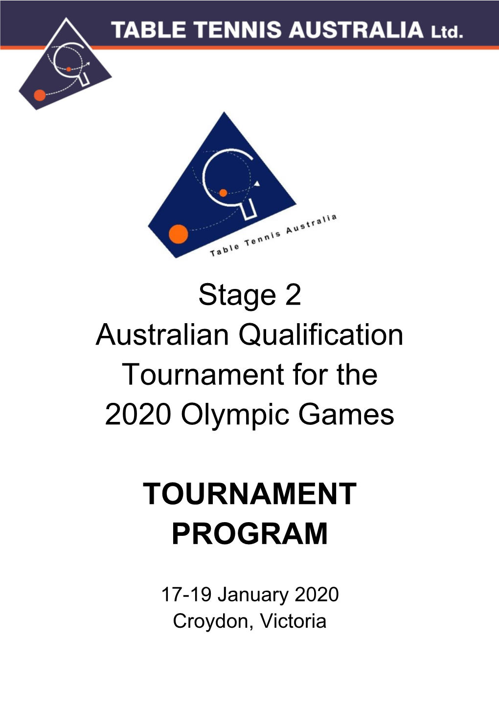 Stage 2 Australian Qualification Tournament for the 2020 Olympic Games