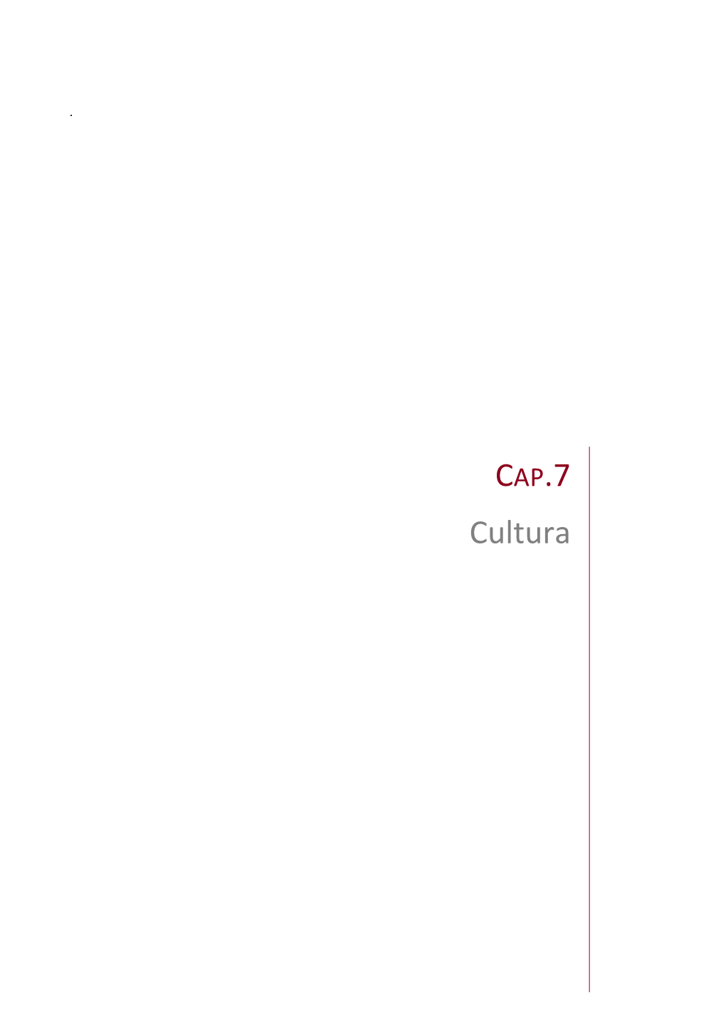 CAP.7 Cultura
